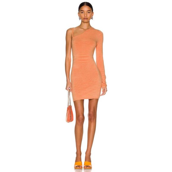 Atoir On Time Dress in Orange XSmall New Womens Knit Bodycon Mini - Picture 1 of 14